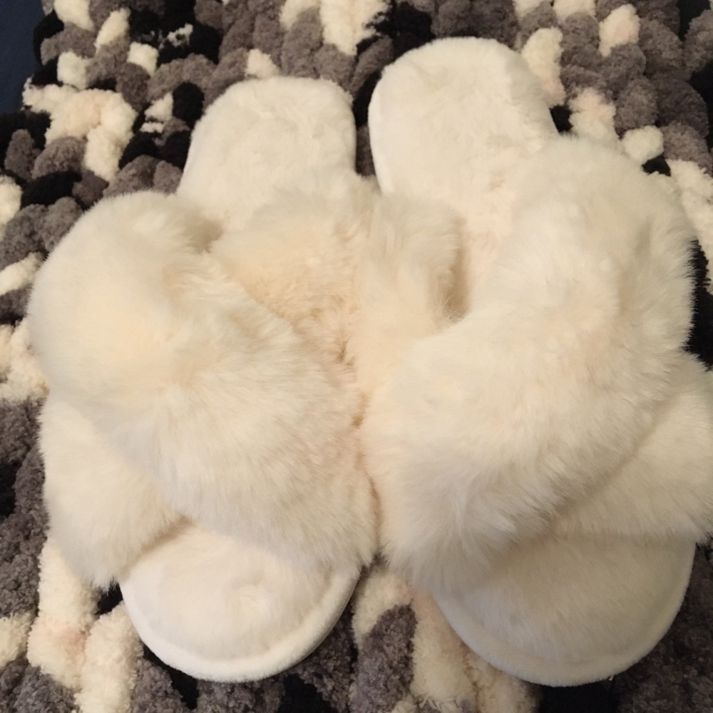 Slippers Faux Rabbit Fur